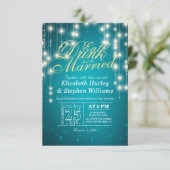 Elegant EAT Boire & Etre Marié Mariage Invitations (Debout devant)