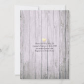 Elegant EAT Boire & Etre Marié Mariage Invitations (Dos)