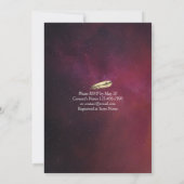 Elegant EAT Boire & Etre Marié Mariage Invitations (Dos)