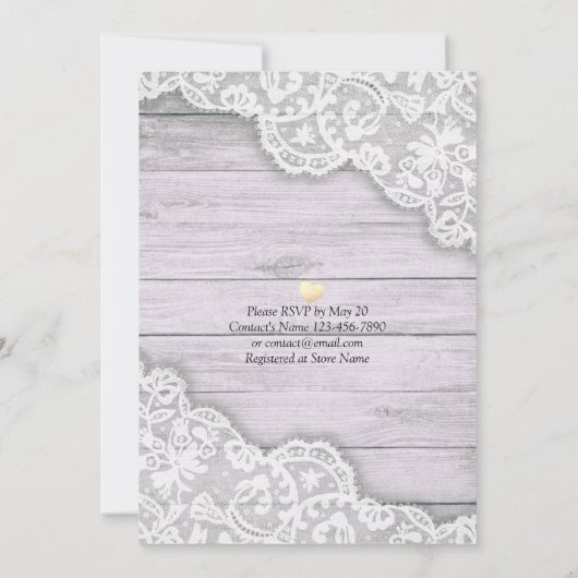 Elegant EAT Boire & Etre Marié Mariage Invitations (Dos)