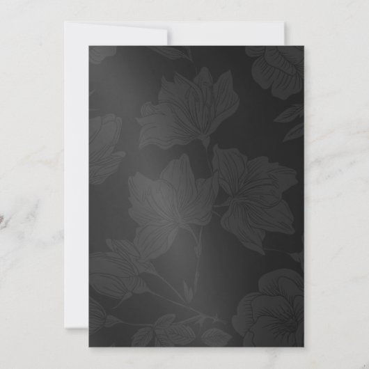 Elegant EAT Boire & Etre Marié Mariage Invitations (Dos)