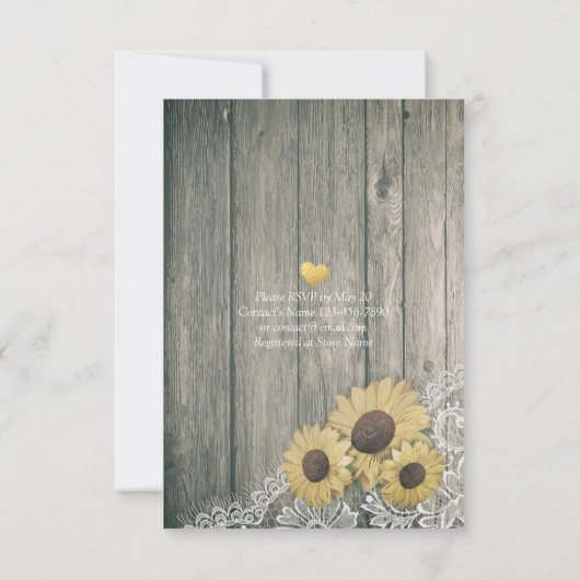 Elegant EAT Boire & Etre Marié Mariage Invitations (Dos)