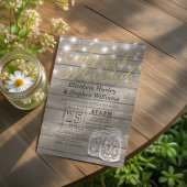 Elegant EAT Boire & Etre Marié Mariage Invitations