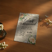 Elegant EAT Boire & Etre Marié Mariage Invitations
