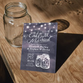 Elegant EAT Boire & Etre Marié Mariage Invitations