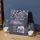 Elegant EAT Boire & Etre Marié Mariage Invitations