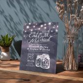 Elegant EAT Boire & Etre Marié Mariage Invitations