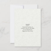 Elegant EAT Boire & Etre Marié Mariage Invitations (Dos)