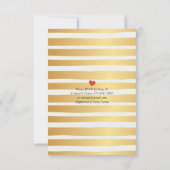 Elegant EAT Boire & Etre Marié Mariage Invitations (Dos)