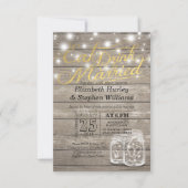 Elegant EAT Boire & Etre Marié Mariage Invitations (Devant)