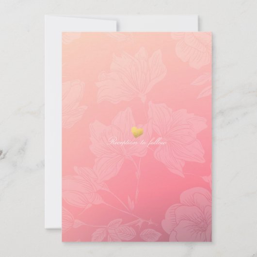 Elegant EAT Boire & Etre Marié Mariage Invitations (Dos)