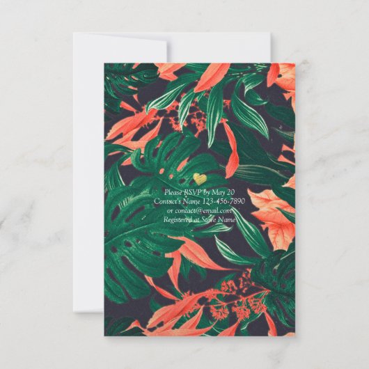 Elegant EAT-Drink en huwelijkshuwelijk Kaart (Achterkant)