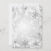 Elegant Eat & Drink Silver Holiday Kerstfeest Kaart (Achterkant)