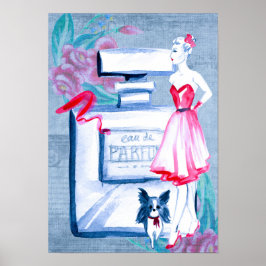 Elegant Eau de Parfum Dames Boudoir Poster