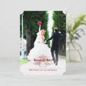 Elegant-echtgenote en -feestkaart Feestdagenkaart (Staand voorkant)