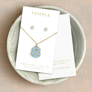 Élégant écran de collier d'oreille blanc moderne