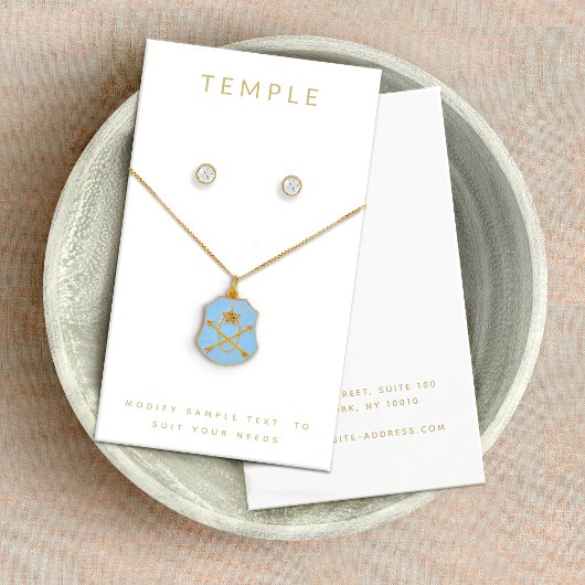 Élégant écran de collier d'oreille blanc moderne