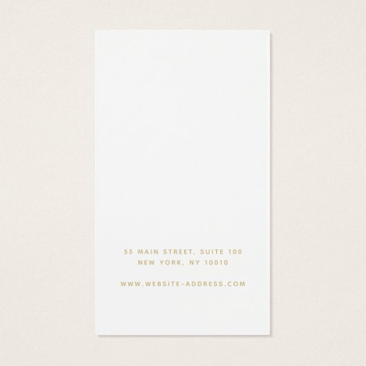 Élégant écran de collier d'oreille blanc moderne (Dos)