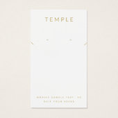 Élégant écran de collier d'oreille blanc moderne (Devant)