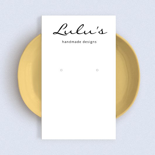 Élégant écran d'oreille blanc simple