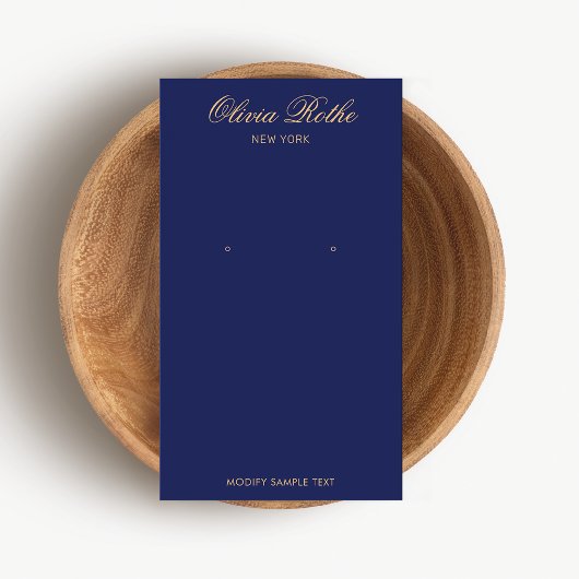 Élégant écran d'oreille bleu marine
