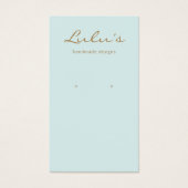 Élégant écran d'oreille bleu simple (Devant)