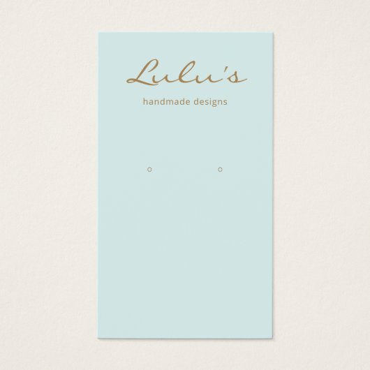 Élégant écran d'oreille bleu simple (Devant)