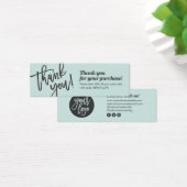 Élégant écriture manuscrite merci ment vert (Bureau)