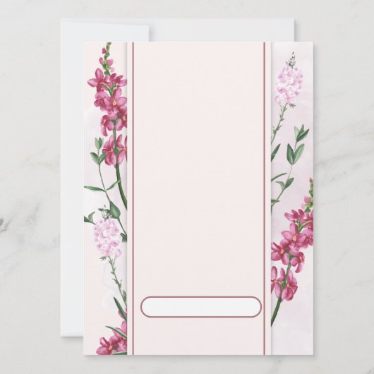 Elegant Editable Wedding Invitation | Modern Flora (Dos)