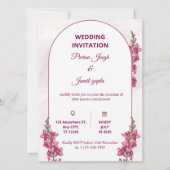 Elegant Editable Wedding Invitation | Modern Flora (Devant)