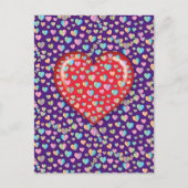 Elegant Editibale Simple Cardiaque Design Carte Po (Devant)