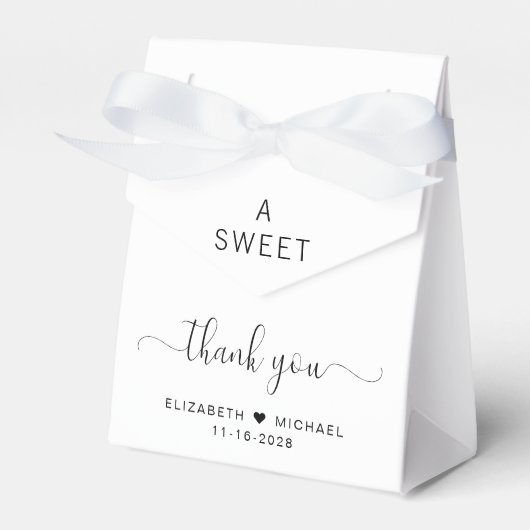 Elegant Een Lief Dank u Bruiloft Bedankdoosjes (Voorkant Zijde)