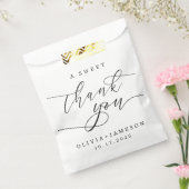 Elegant Een Lief Dank u Trouwscript Bedankzakje (Gezegeld)