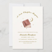 Elegant Een nieuw hoofdstuk Begin Moon Star Baby s Kaart (Voorkant)