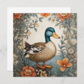 Elegant  eend bloemenontwerp (Voorkant / Achterkant)