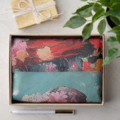 Elegant Eend in Bloemen Pet Decoupage Tissuepapier (Geschenk)