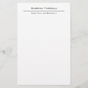 Elegant Eenvoudig Aantrekkelijk Minimalistisch Briefpapier