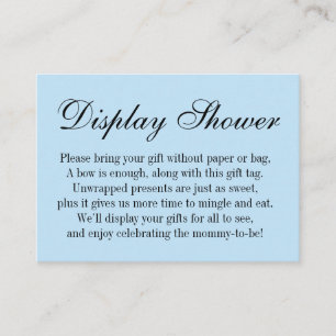 Elegant, eenvoudig Baby shower zonder omloop, baby Informatiekaartje