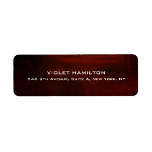 Elegant Eenvoudig Bruin Rood Professioneel Modern Etiket
