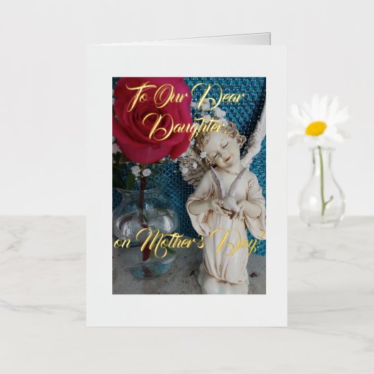 Elegant & eenvoudig, Dochter, Moederdag Kaart (Kleine Bloem)
