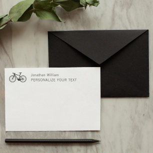 Elegant Eenvoudig Fiets Retro Persoonlijk Briefpap Briefpapier