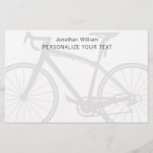 Elegant eenvoudig fietsrek voor persoonlijke artik briefpapier (Voorkant)