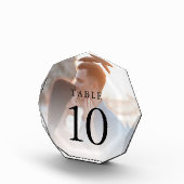 Elegant Eenvoudig Foto Trouwtafel Nummer (Rechts)