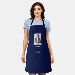 Elegant eenvoudig fotocadeau schort