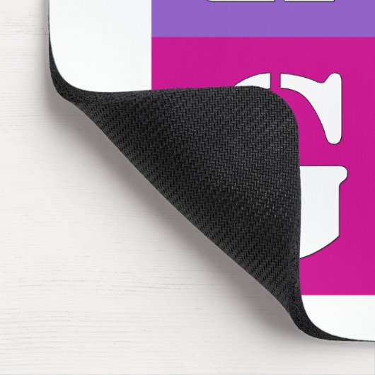 Elegant Eenvoudig Gepersonaliseerd Huwelijk Aangep Muismat (Hoek)