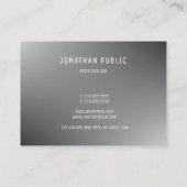 Elegant Eenvoudig Grijs Sjabloon Modern Profession Visitekaartje (Achterkant)