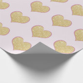 elegant eenvoudig helder goudbruin cadeaupapier (Hoek)