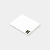 Elegant Eenvoudig Lijst Monogram Post-it® Notes (Schuin)