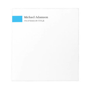 Elegant eenvoudig minimalistisch profiel notitieblok
