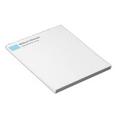 Elegant eenvoudig minimalistisch profiel notitieblok (Schuin)